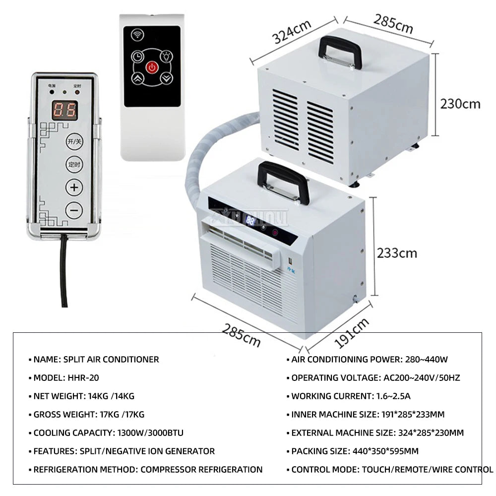 Portable 3000BTU Mobile Air Conditioner
