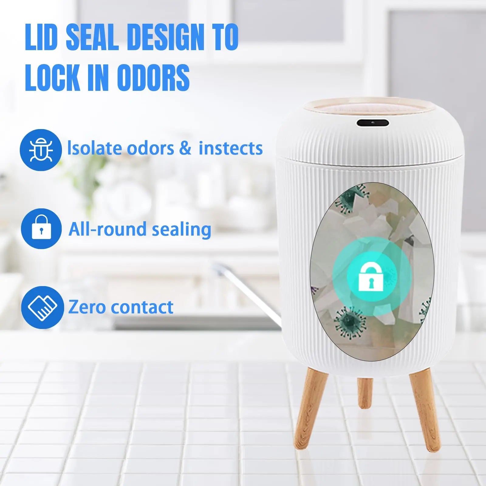 Motion Sensor Automatic Trash Can