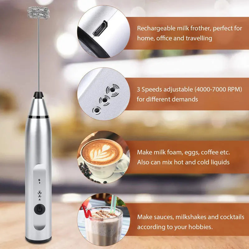 Portable Wireless Milk Frother