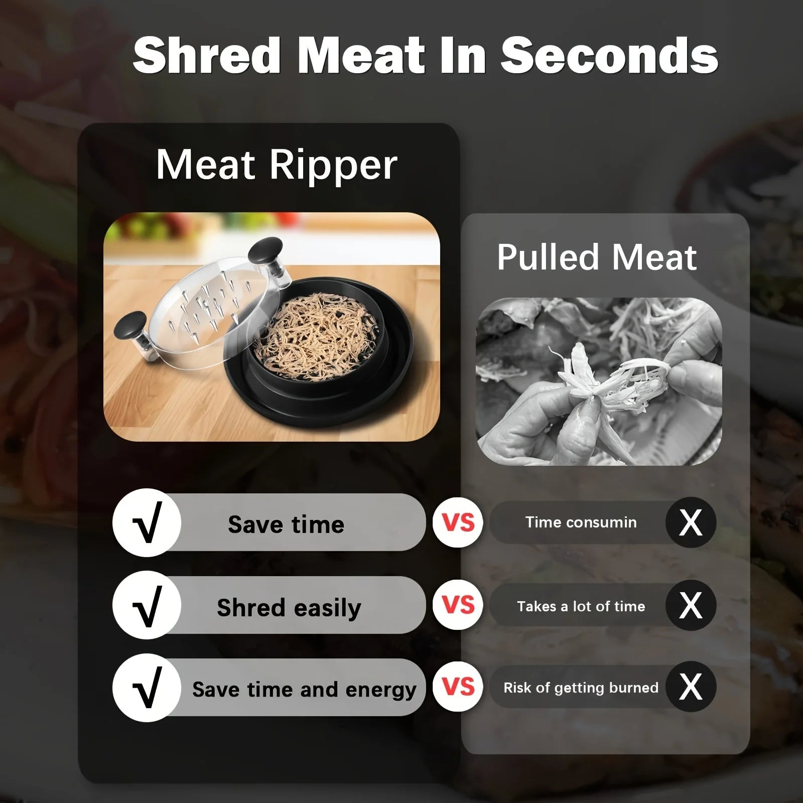 Chicken & Vegetable Shredder with Cover