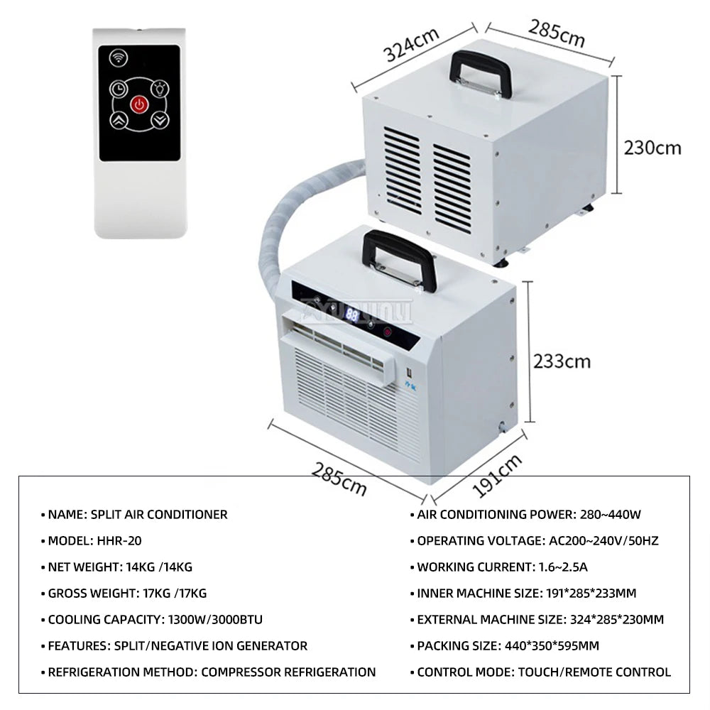 Portable 3000BTU Mobile Air Conditioner