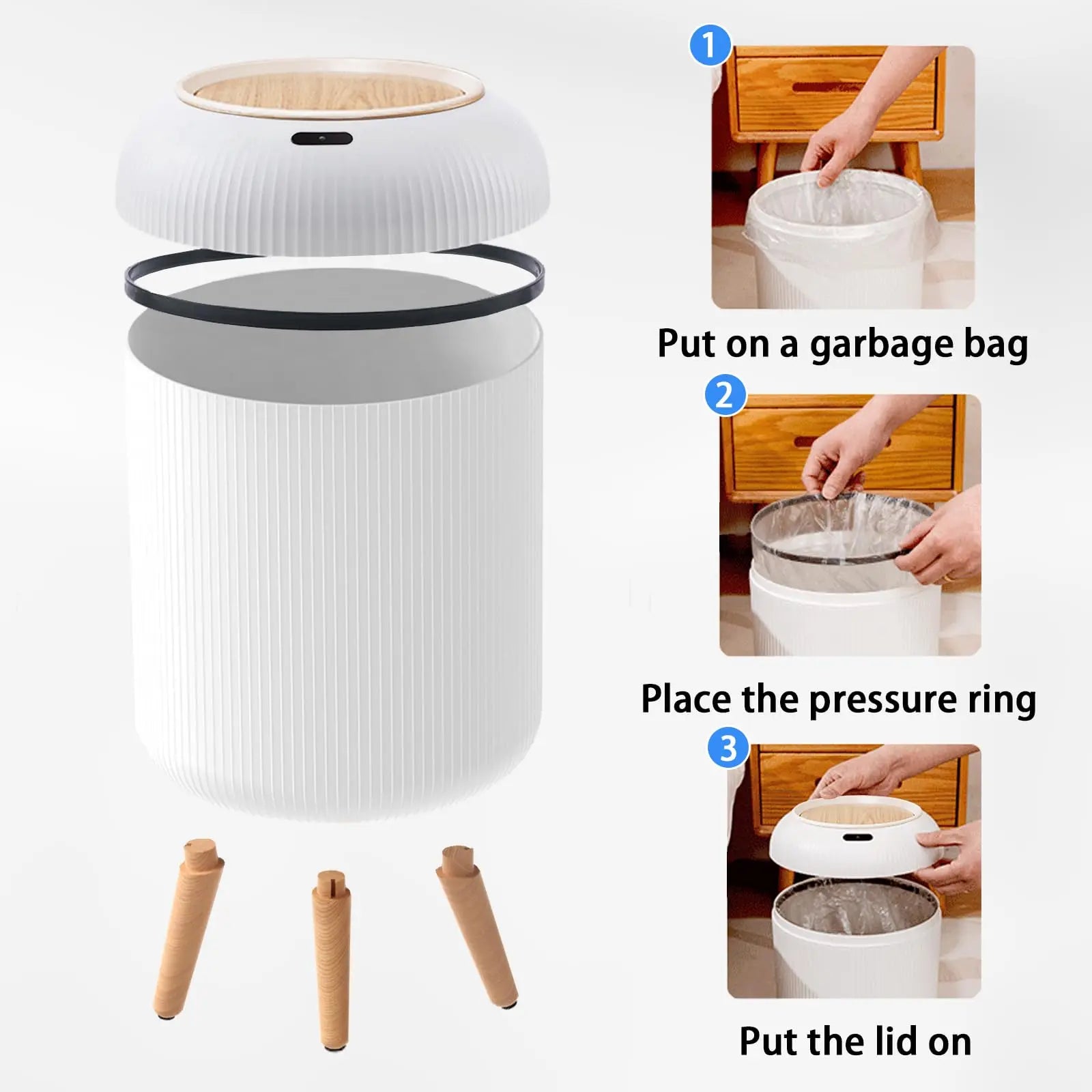 Motion Sensor Automatic Trash Can