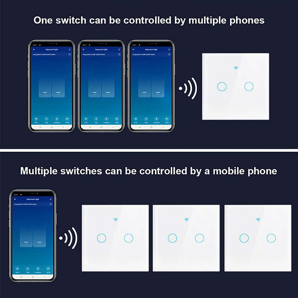 WiFi Smart Touch Light Switch